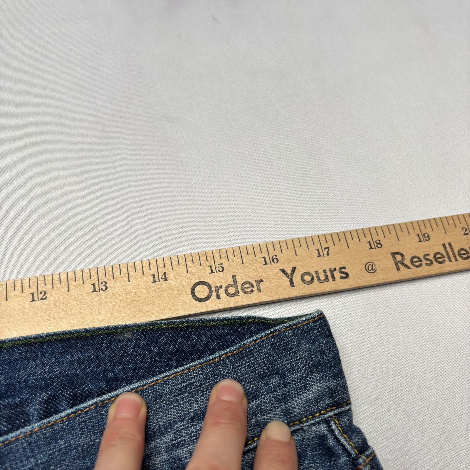 Sid Mashburn $325 Sid Mashburn Japanese Selvedge Deep Indigo Jeans 33x32 Size US 33 - 7 Thumbnail