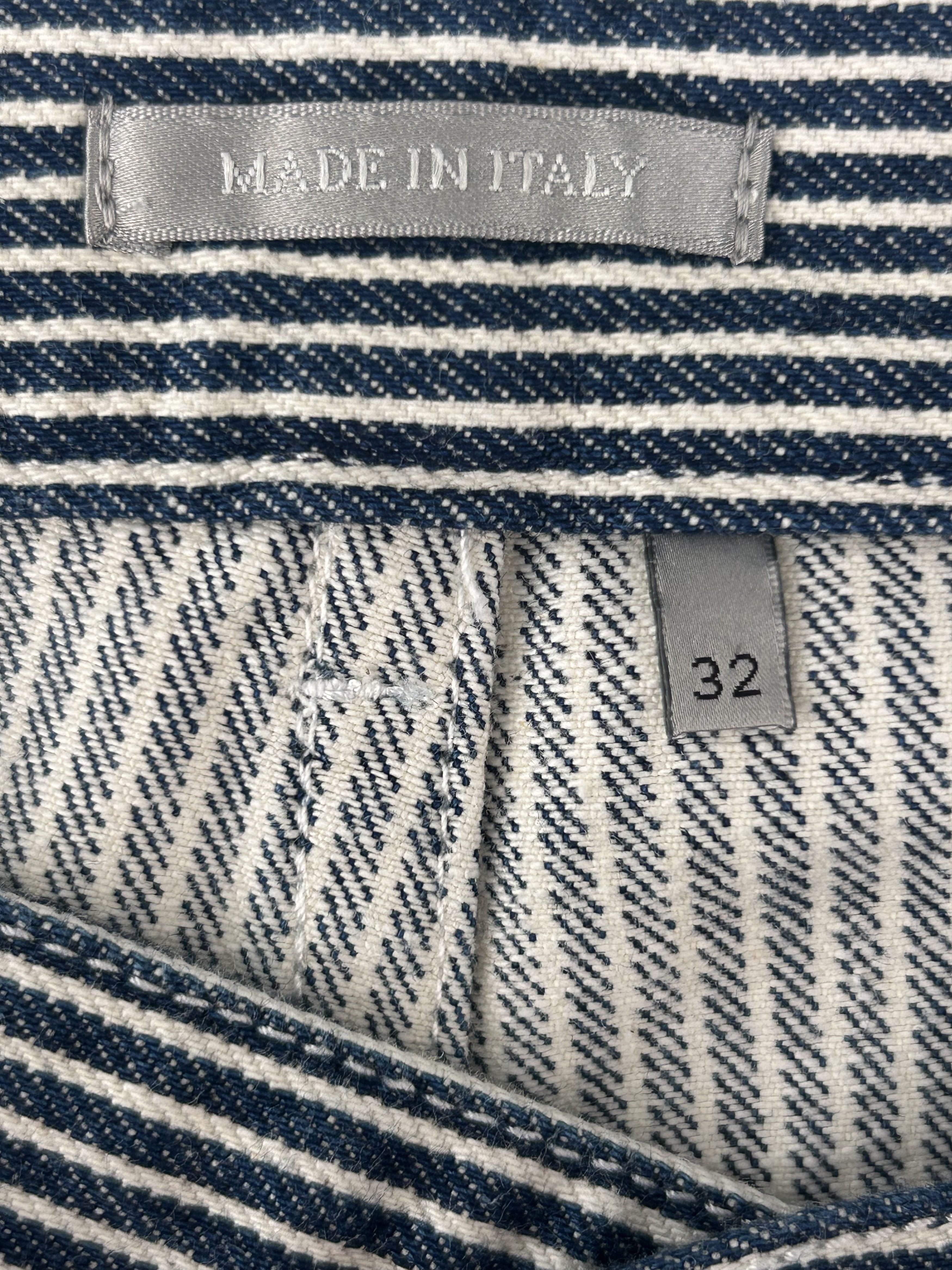 Dior Dior Blue & White Striped Carpenter Pants Size US 32 / EU 48 - 3 Thumbnail