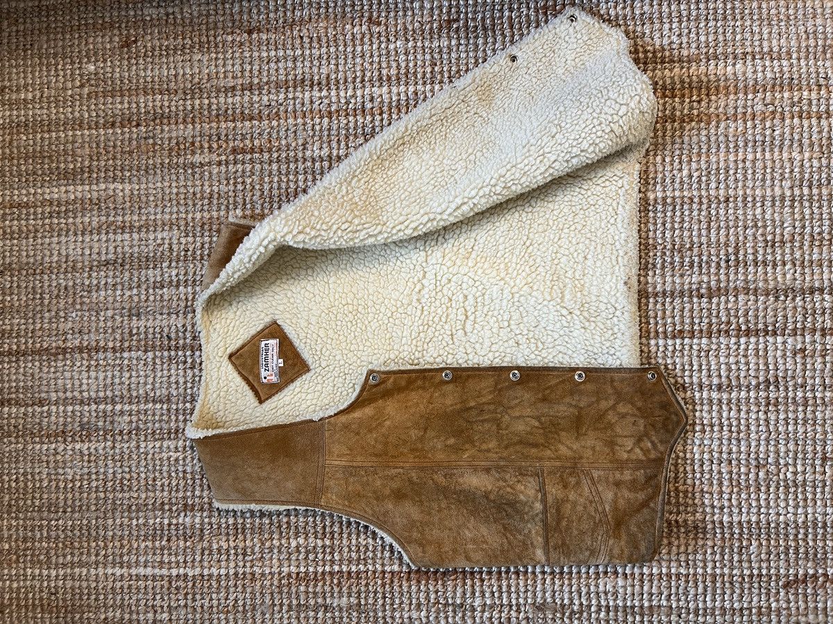 Other Shearling Suede Western Vest Size US L / EU 52-54 / 3 - 2 Thumbnail