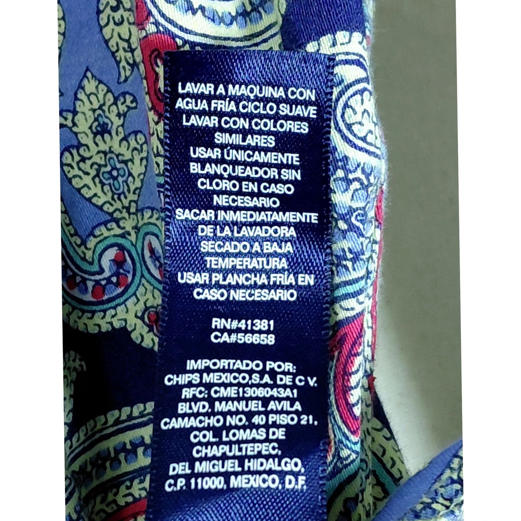 Chaps CHAPS Paisley Print Button-Up Shirt Blue Cotton Long Sleeve Women Size S Size S / US 4 / IT 40 - 5 Thumbnail