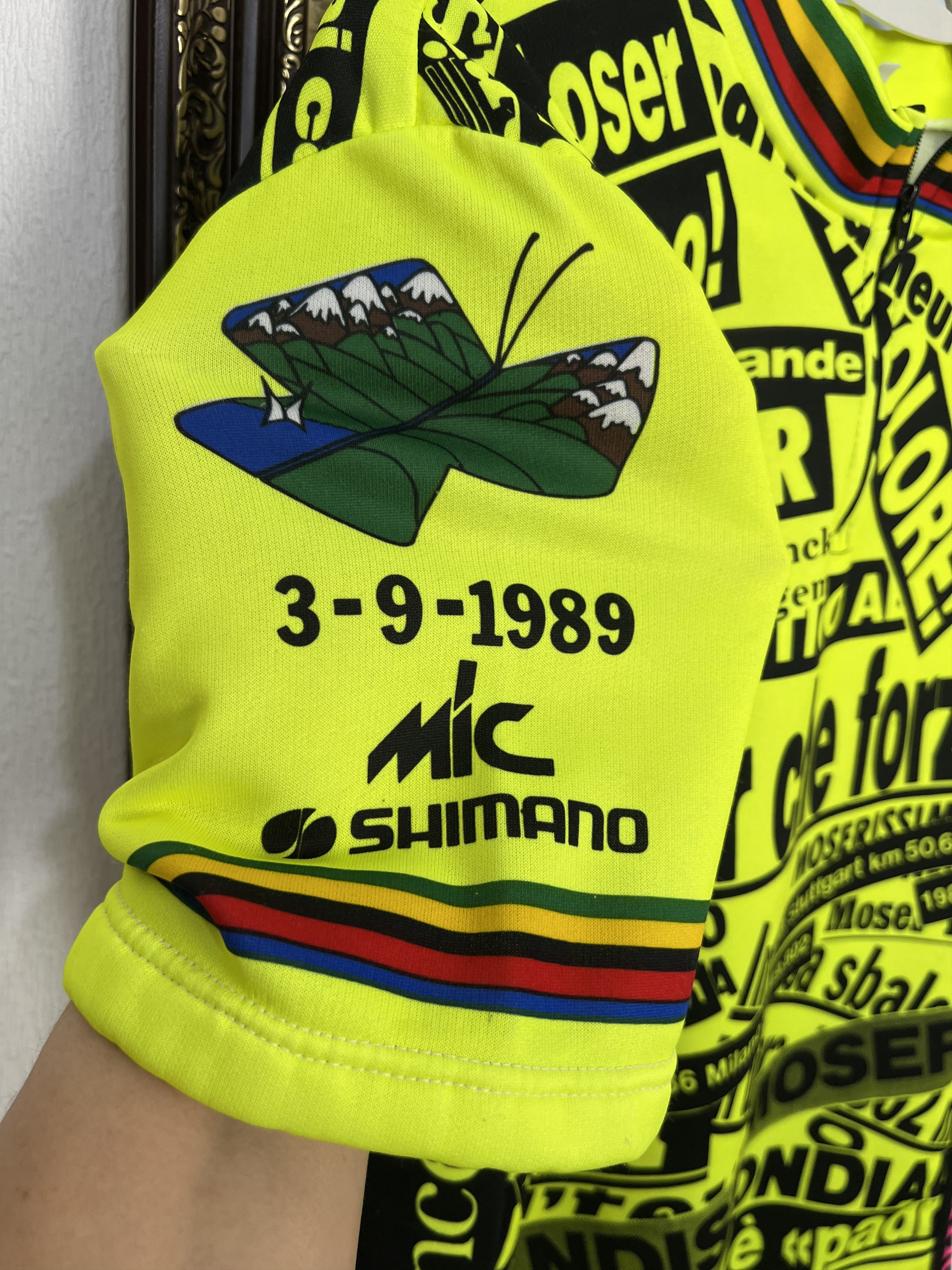Vintage Francesco Moser Retirement Cycling Jersey Maglia Italy Size US L / EU 52-54 / 3 - 7 Thumbnail