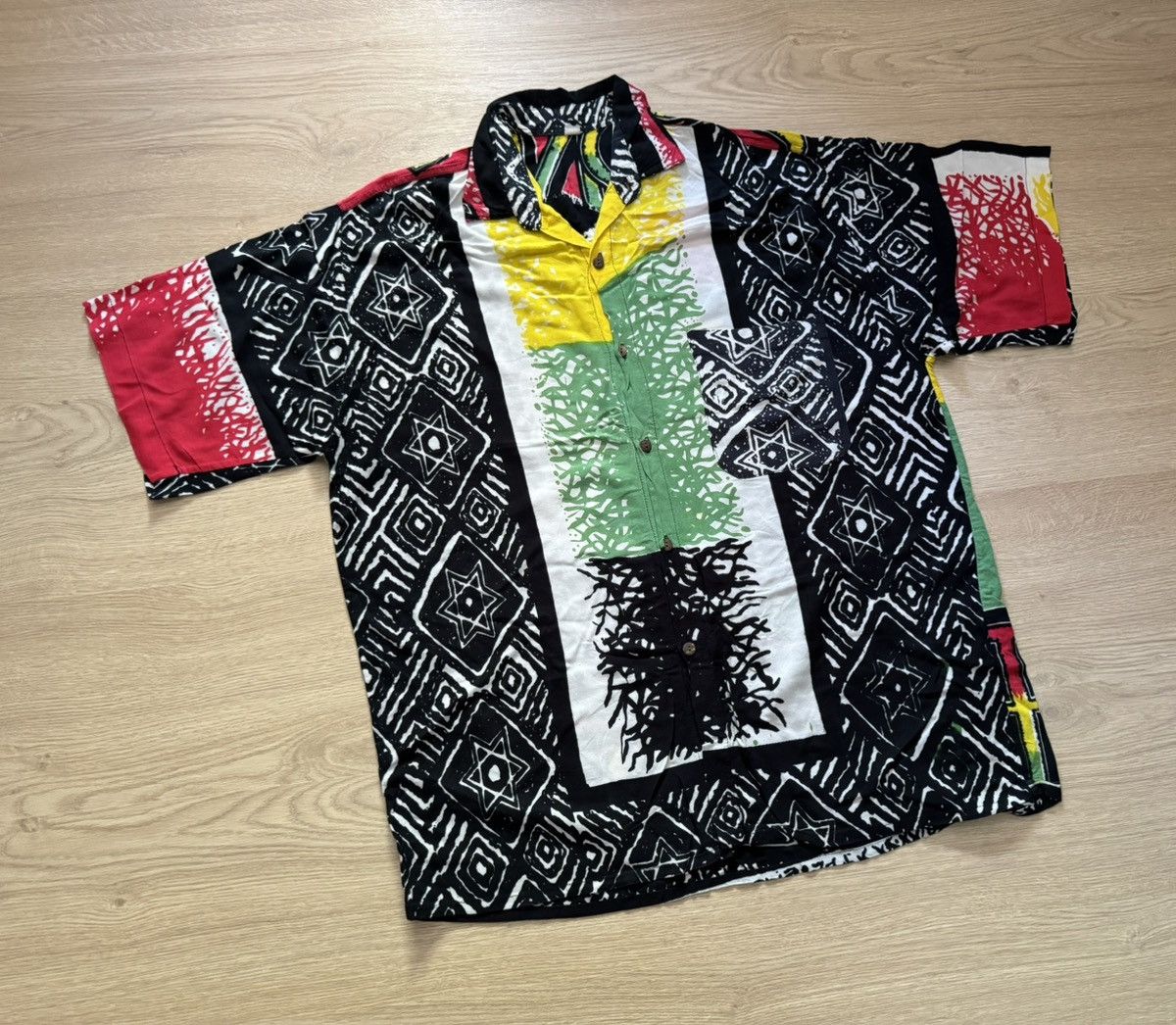 Bob Marley Vintage 90’s Bob Marley y2k All Over Print Reggie Shirt Size US XL / EU 56 / 4 - 1 Thumbnail