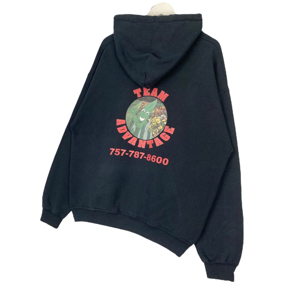 Gildan × Vintage Vintage Gildan Heavy Hoodie Printed Sweater Black Size US M / EU 48-50 / 2 - 8 Thumbnail