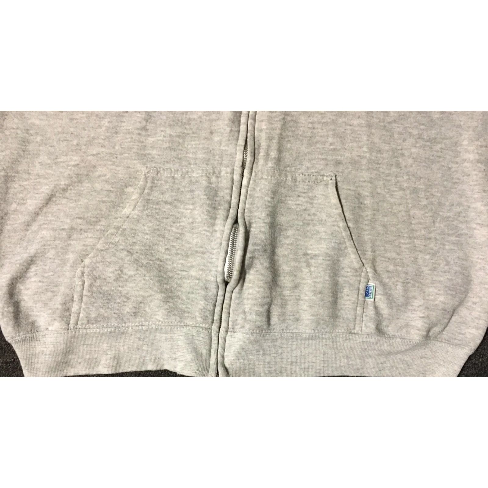 Vintage Vtg 80s Faded Distress Zip Hoodie M L USA Track Grunge PE Biker Skate Surf 90s Size US M / EU 48-50 / 2 - 3 Thumbnail