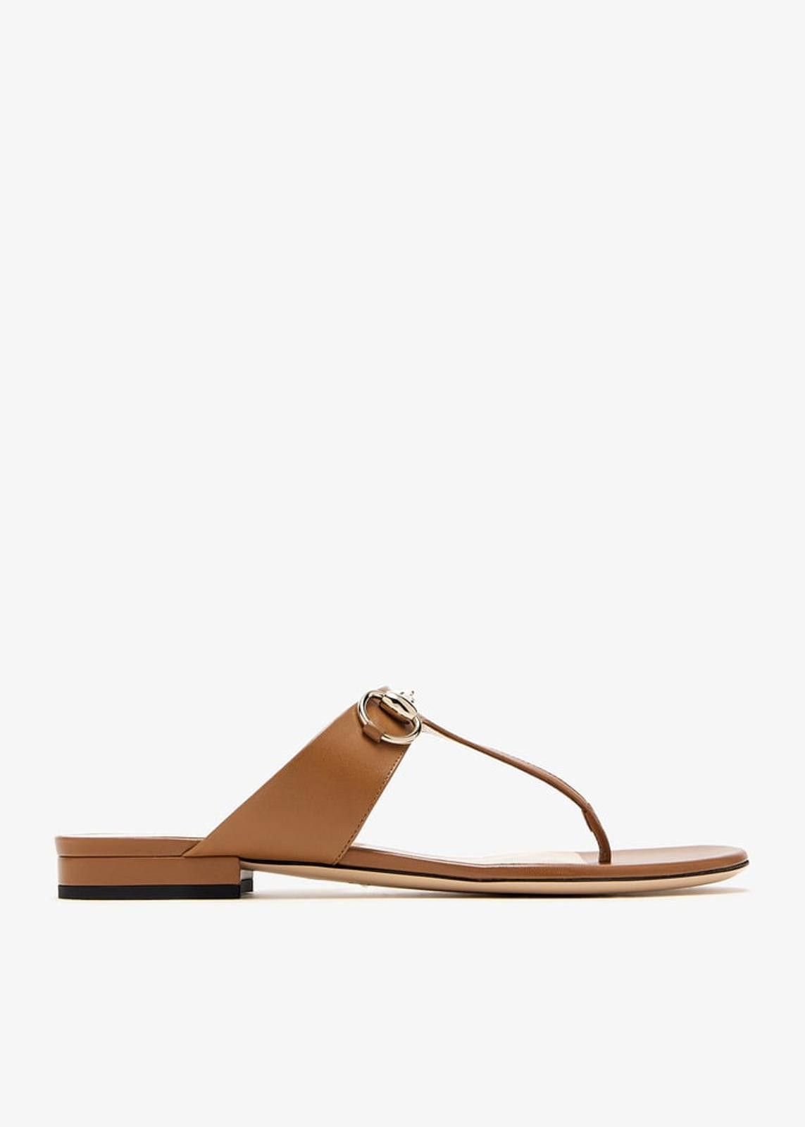 Gucci Gucci Horsebit Thong Sandals Size US 7.5 / IT 37.5 - 1 Thumbnail