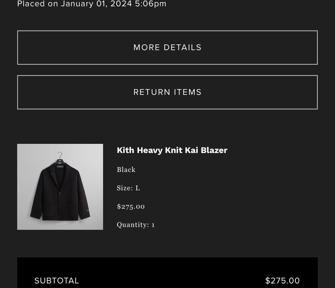 Kith Kith Heavy Knit Kai Blazer FW 24 Release Size US L / EU 52-54 / 3 - 3 Thumbnail