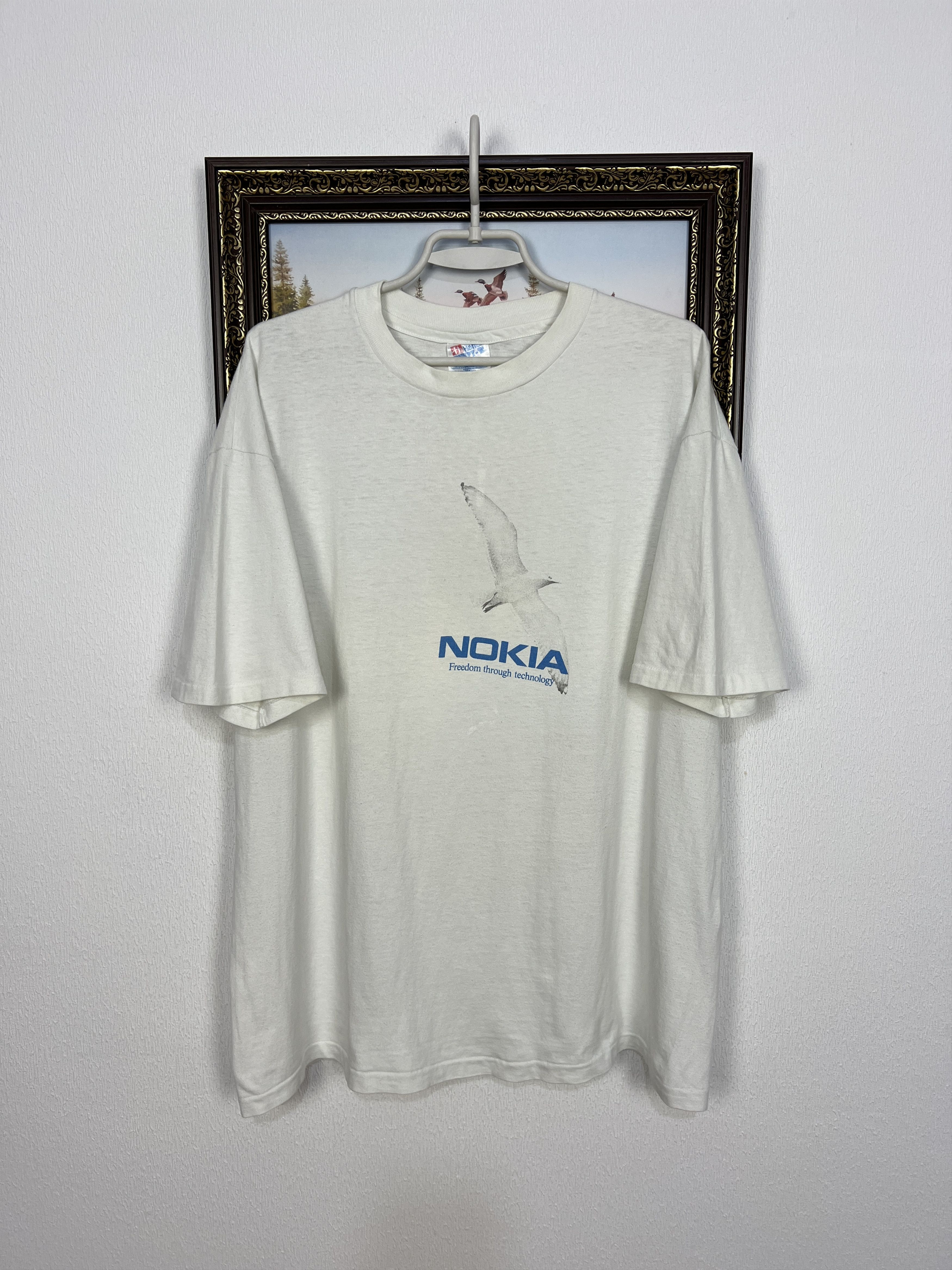 Vintage Vintage 90’s Nokia Connect Shirt Freedom Throught Technology Size US XL / EU 56 / 4 - 1 Thumbnail