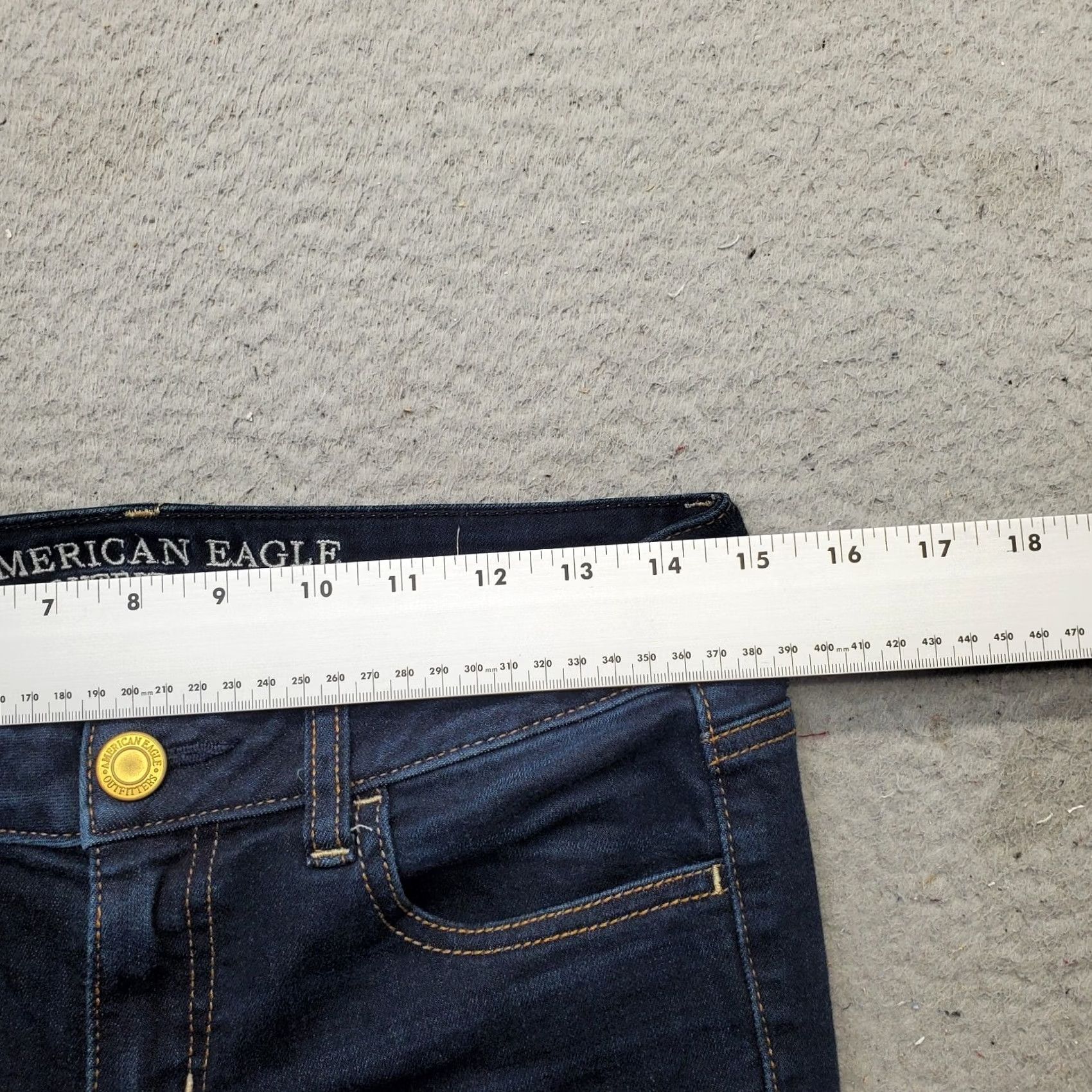 American Eagle Outfitters American Eagle Outfitters Jegging Jeans Women 4 Blue Denim Cotton Stretch Cuffed Size 27" / US 4 / IT 40 - 5 Thumbnail