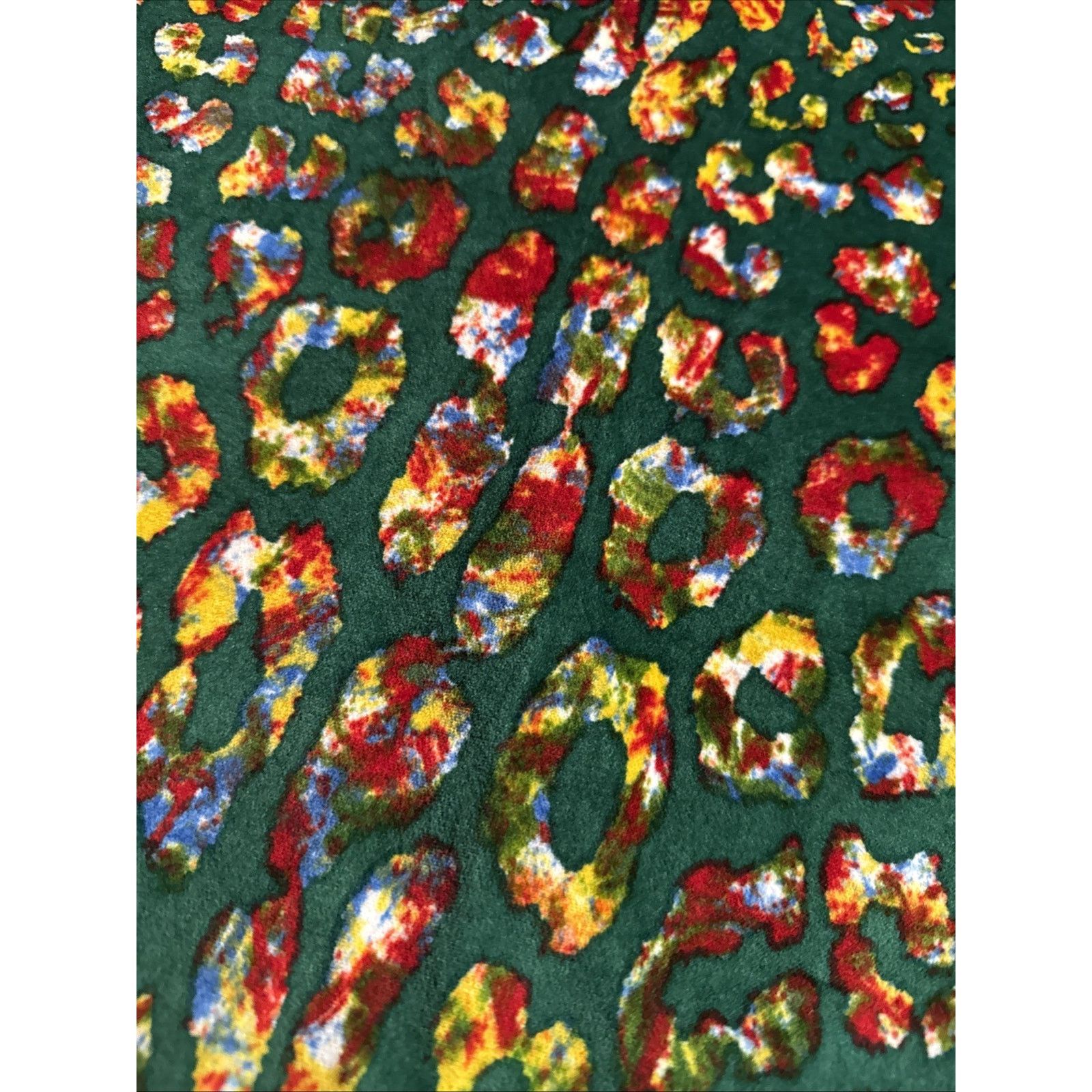 Samantha Sung Samantha Sung Green Multi Cheetah Wool Silk Blend MIDI 8 Size 30" / US 8 / IT 44 - 2 Thumbnail