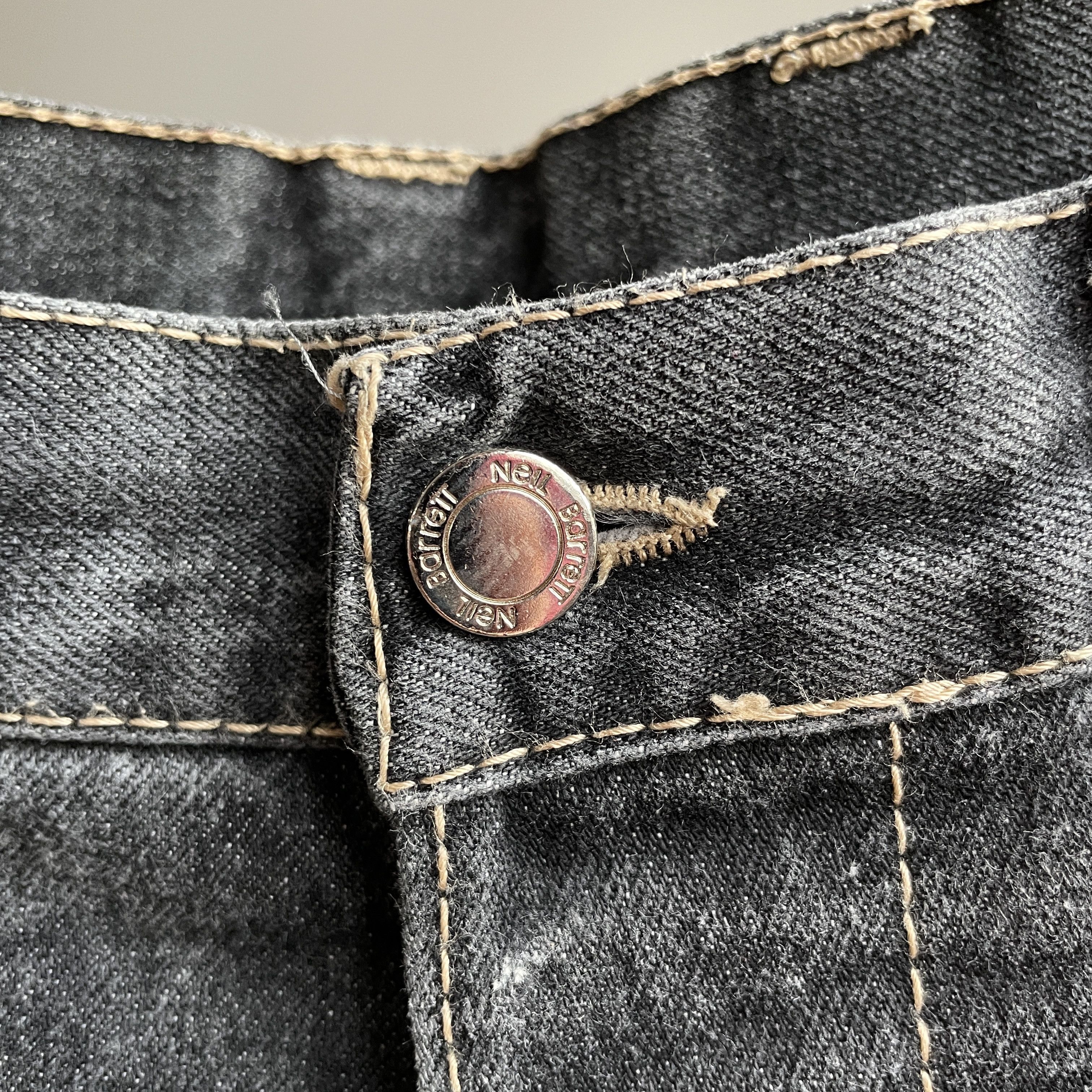 Neil Barrett Neil Barrett Vintage Bootcut Distressed Washed Black Denim Size US 38 / EU 54 - 14 Thumbnail