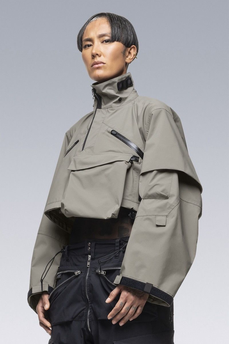 Acronym × Sacai Sac-j6011 cropped jacket- alpha green SIZE 2 Size US M / EU 48-50 / 2 - 9 Thumbnail