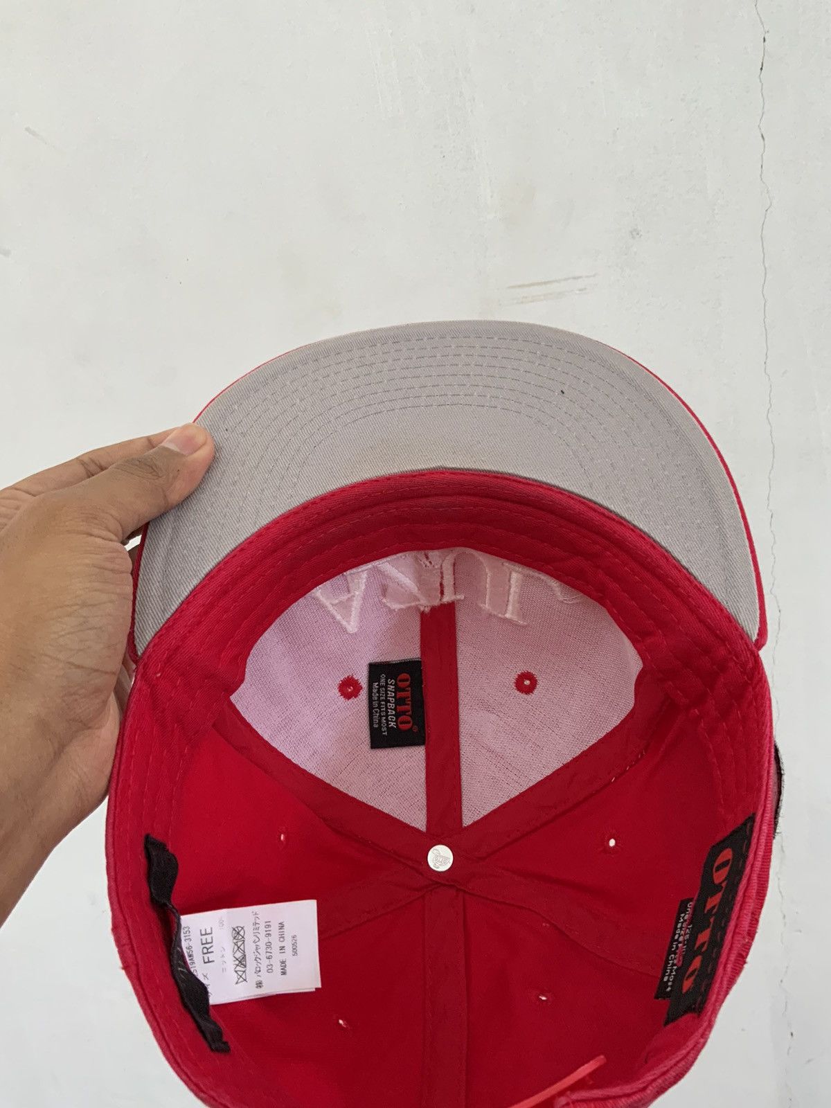 Japanese Brand AZUL by Moussy Otto Red Fade Hat Size ONE SIZE - 13 Thumbnail