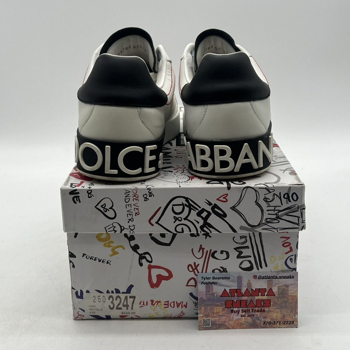 Dolce & Gabbana Dolce&Gabbana Low White blueberry Size US 8 / EU 41 - 3 Thumbnail