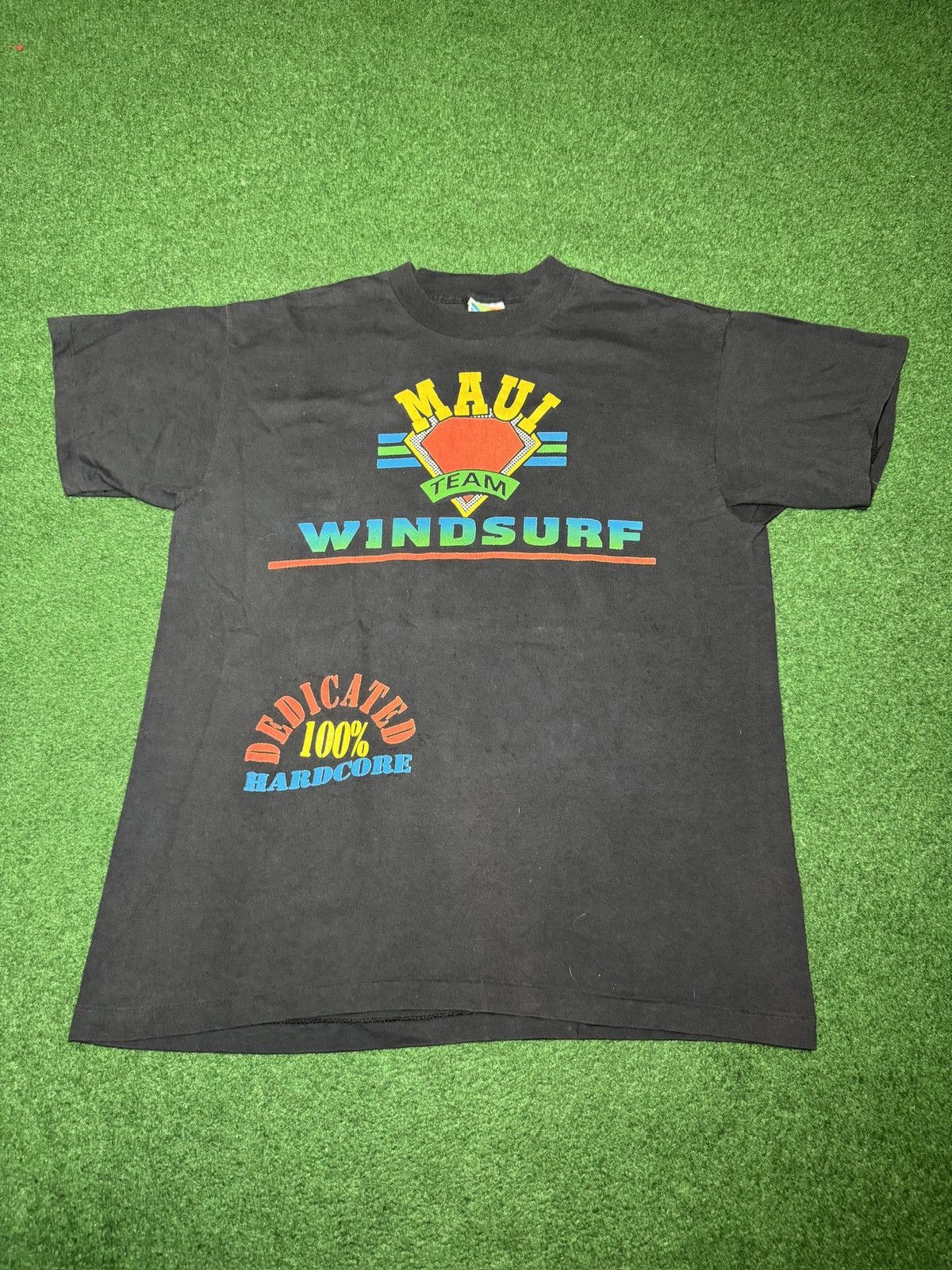 Vintage Vintage 90s WindSurfing Hardcore Surfer Maui Hawaii T Shirt Size US XL / EU 56 / 4 - 4 Thumbnail
