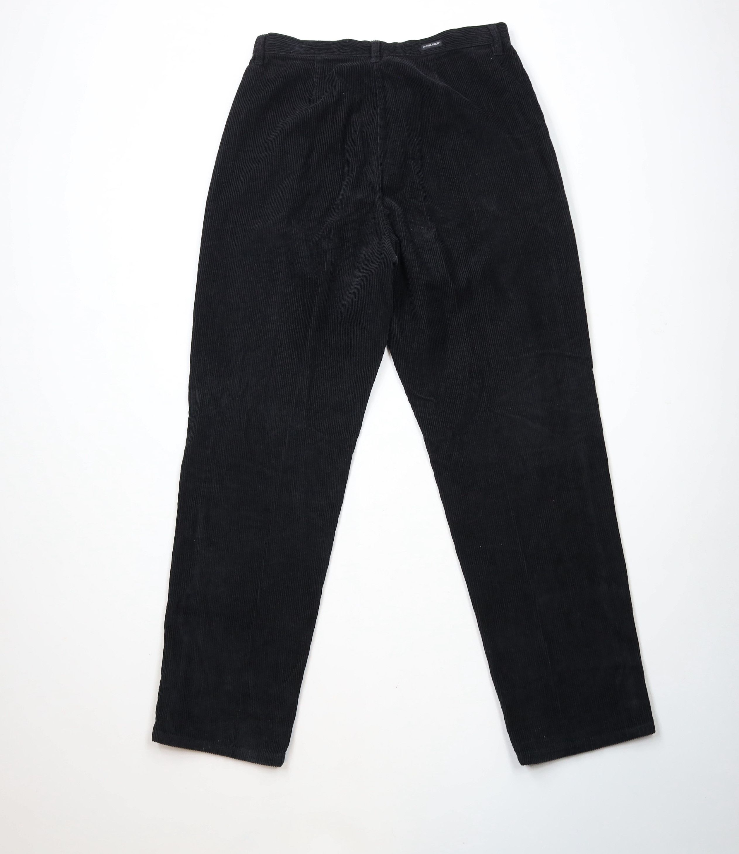 Vintage × Woolrich Woolen Mills Vintage 90s Woolrich Tapered Leg Corduroy Pants Black Size 36" / US 14 / IT 50 - 8 Thumbnail