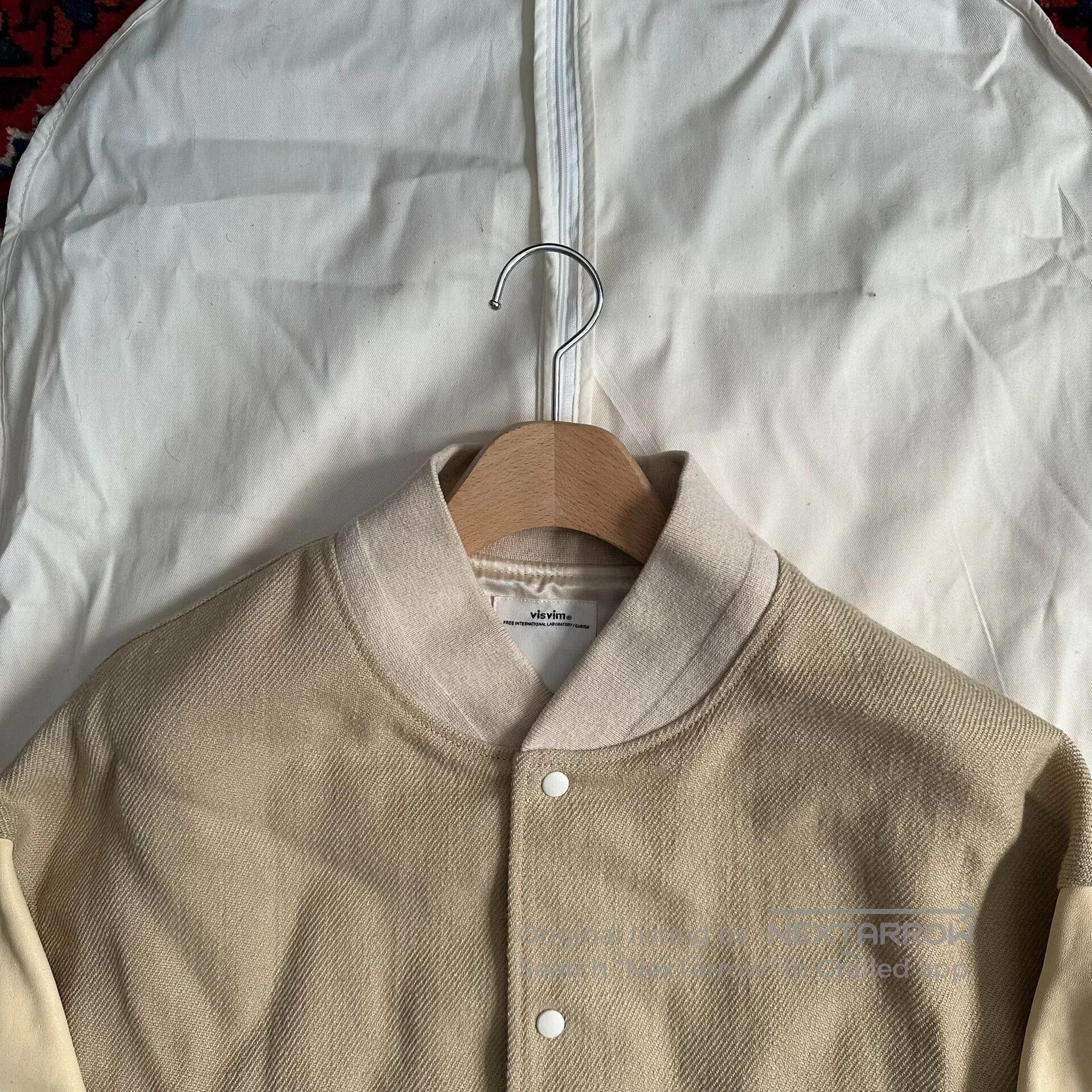 Visvim VISVIM Varsity Jacket in Beige. Size US XL / EU 56 / 4 - 5 Thumbnail