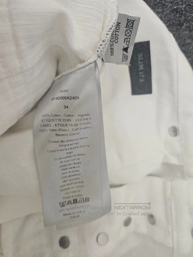 Dior Dior White Denim Jeans Size 34. Size US 34 / EU 50 - 7 Thumbnail