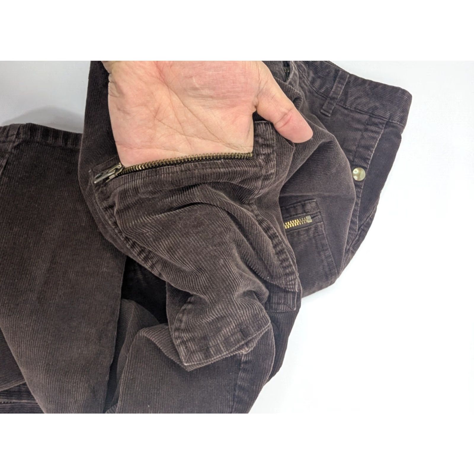 Ralph Lauren Ralph Lauren Pants Girls Brown Corduroy Cargo Style Size 16 Ankle Length Size 38" / US 16 / IT 52 - 3 Thumbnail