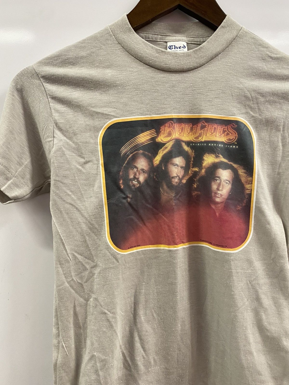 Band Tees × Vintage 70’s VTG 1979 Vintage Bee Gees Spirits Having Flow Band Tee Size S / US 4 / IT 40 - 2 Thumbnail