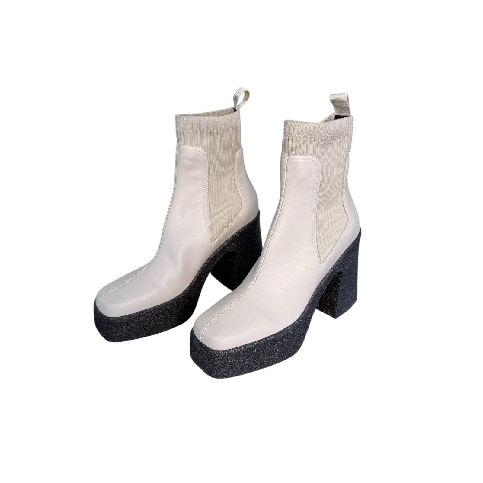 Stella McCartney Stella McCartney Skyla Alter Platform Ankle Boots Gray Sz 40 Size US 10 / IT 40 - 3 Thumbnail