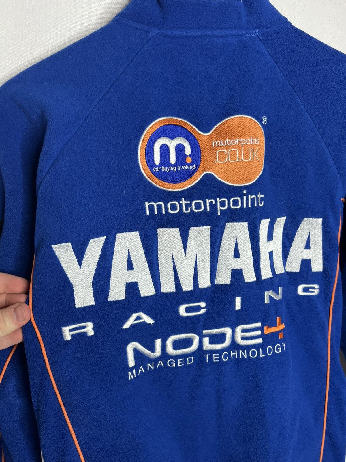 Yamaha Vintage Yamaha Big Logo Full Sponsors Fleece Full Zip Jacket Size US XS / EU 42 / 0 - 8 Thumbnail