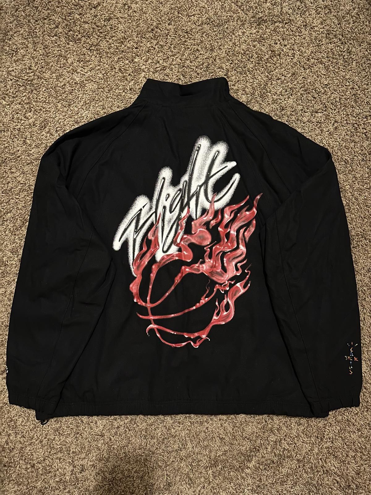 Designer Jordan Woven Travis Scott Black Jacket Size US XXL / EU 58 / 5 - 6 Thumbnail
