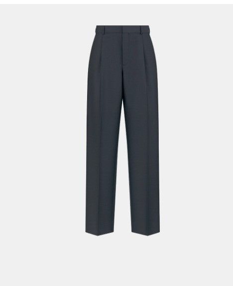 Dior o1w1db11124 Wool Mohair Twill Pant in Blue Size US 30 / EU 46 - 1 Thumbnail