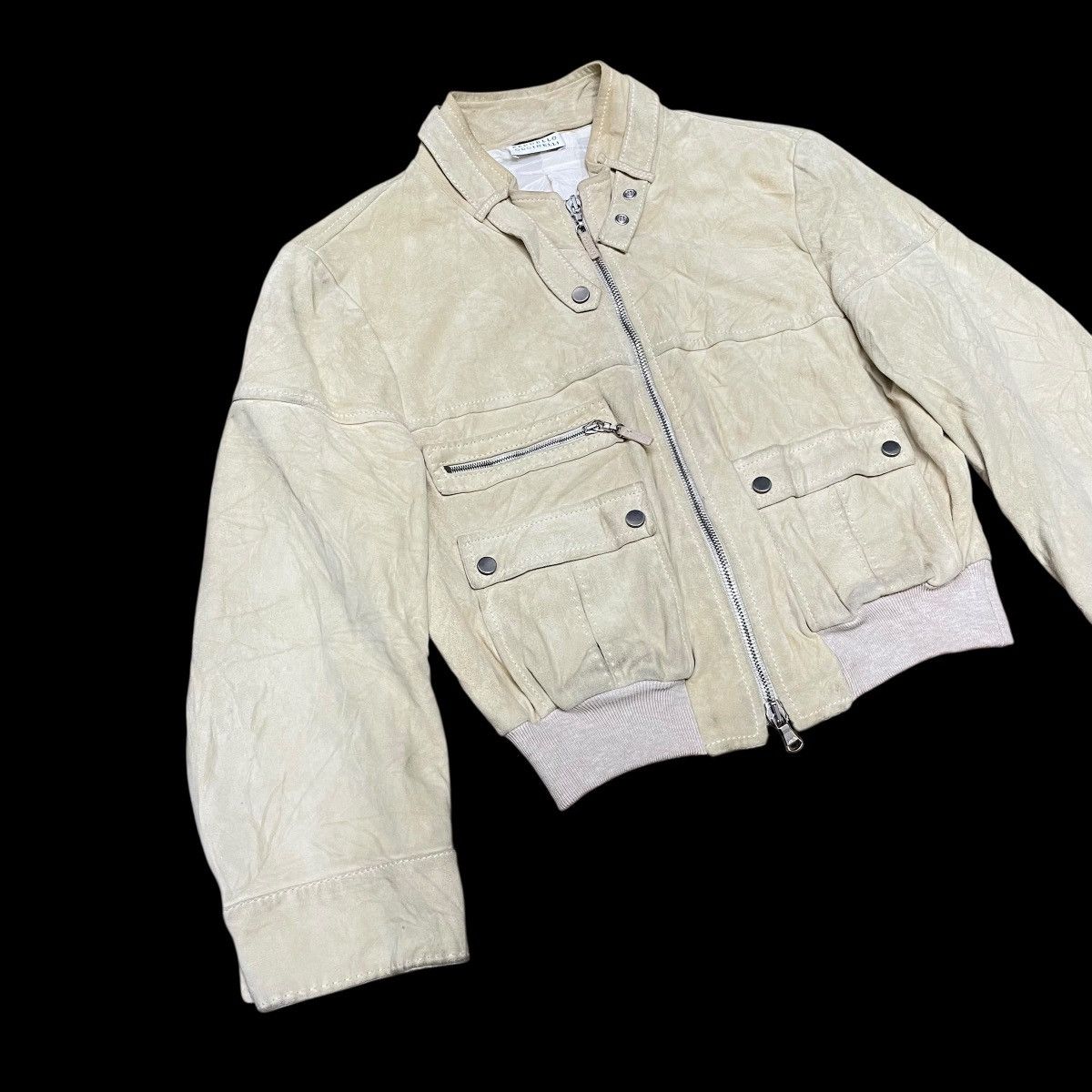 Brunello Cucinelli Brunello Cucinelli Leather Bikers Jacket Size XS / US 0-2 / IT 36-38 - 2 Thumbnail