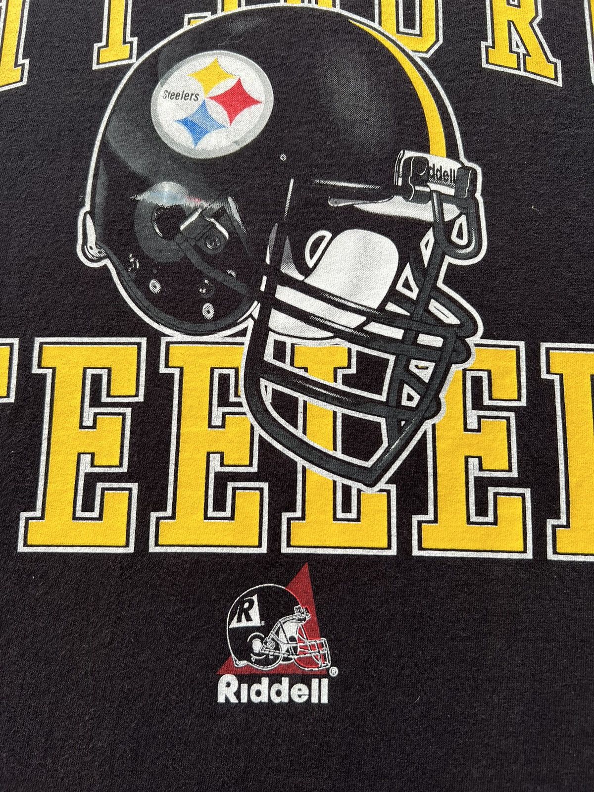 NFL Vintage 1998 Pittsburgh Steelers NFL Black T-shirt Size US XL / EU 56 / 4 - 5 Thumbnail