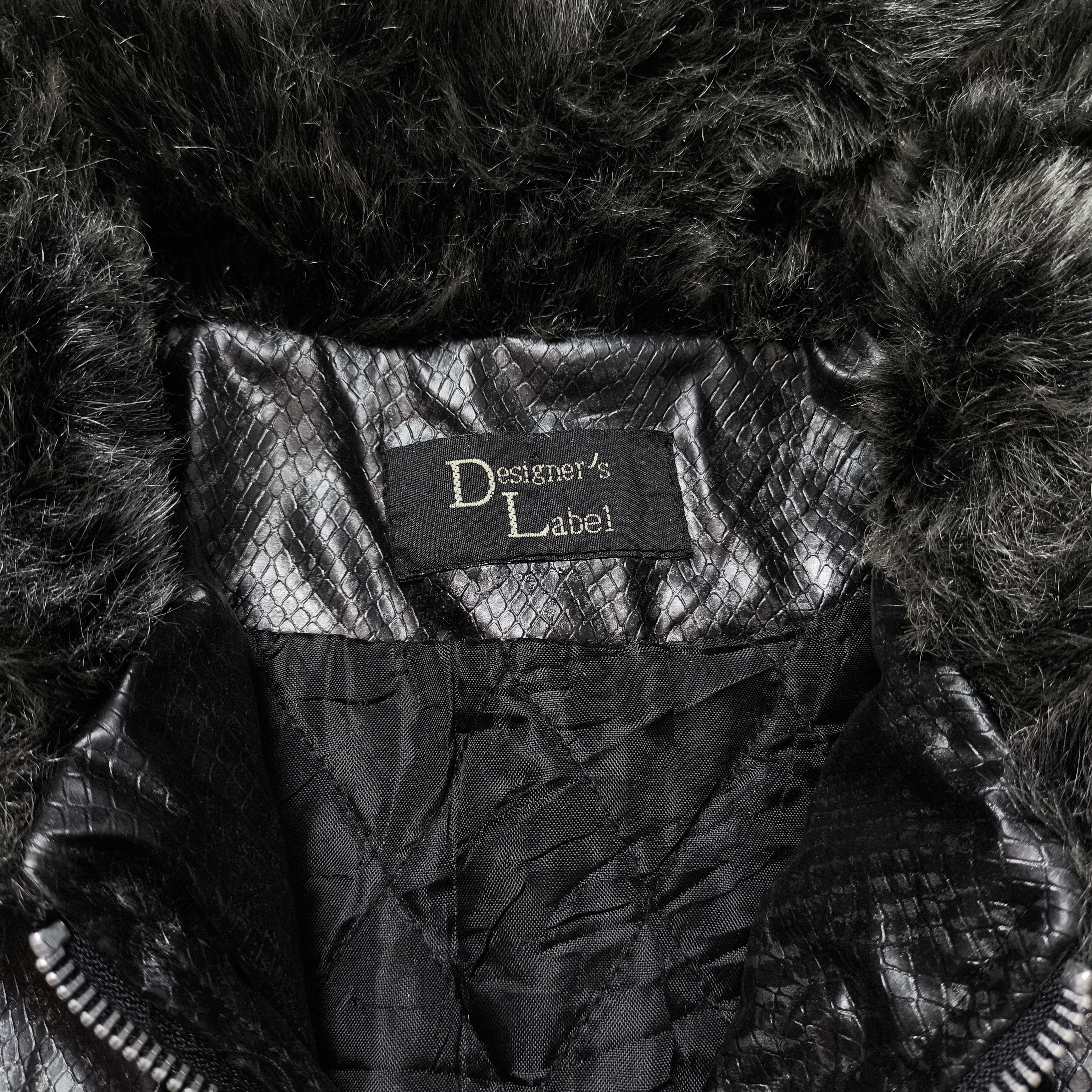 14th Addiction Designer's Label Fur Collar Snake Pattern Jacket Size M / US 6-8 / IT 42-44 - 10 Thumbnail