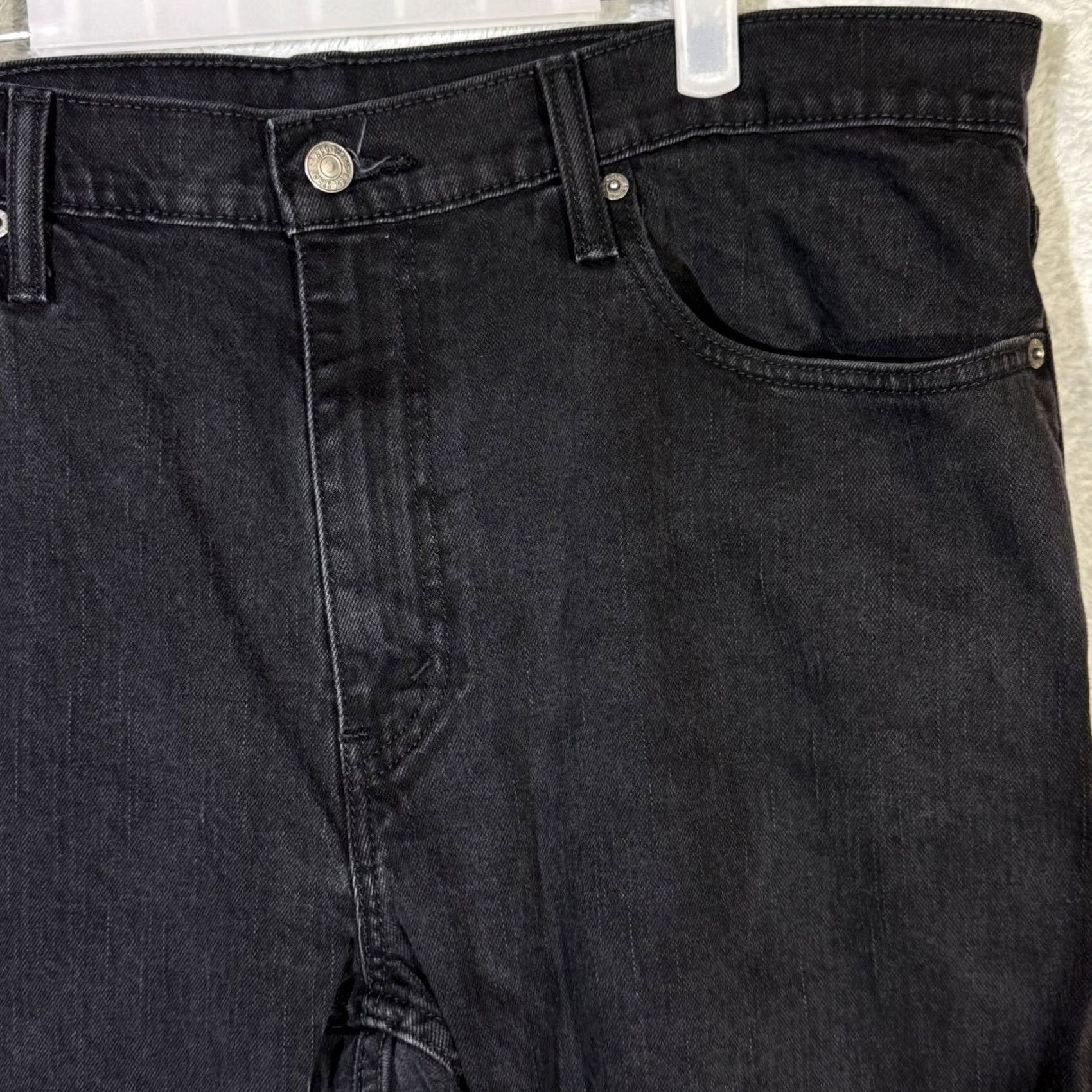 Levi's Levi's 559 Men Jeans 38x32 Black Stretch Denim Relaxed Straight Mid Rise Size US 38 / EU 54 - 4 Thumbnail