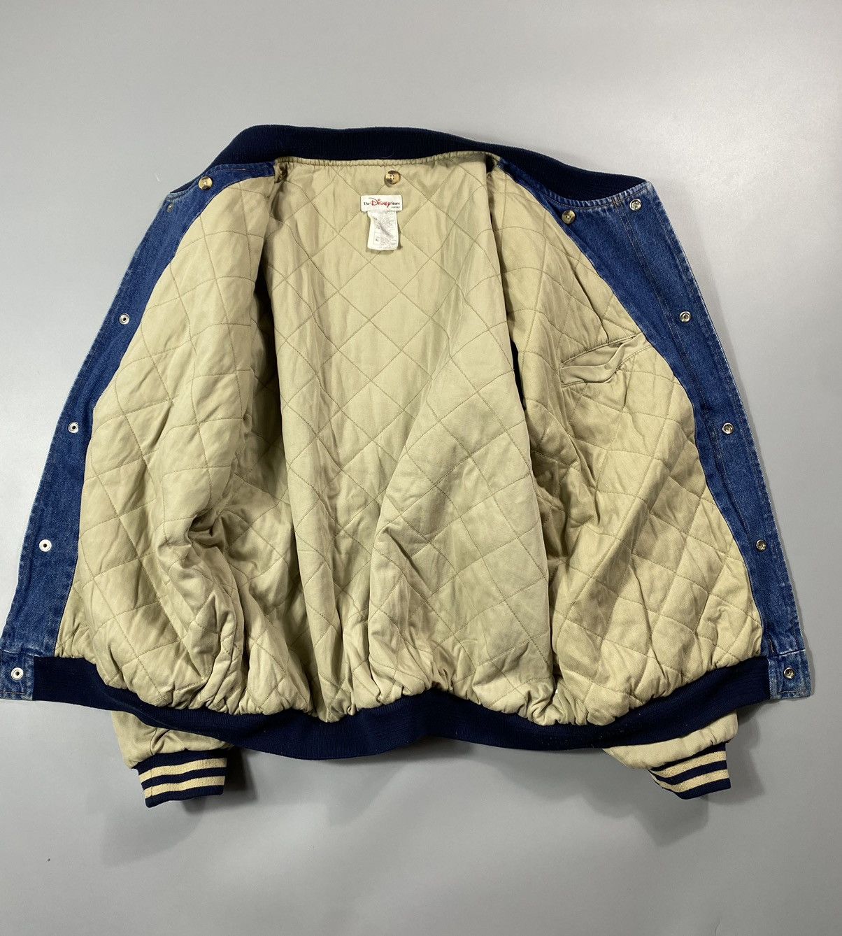 Vintage 90s Winnie the Pooh- Xxxtentacion Denim Varsity Jacket Size US XL / EU 56 / 4 - 16 Thumbnail