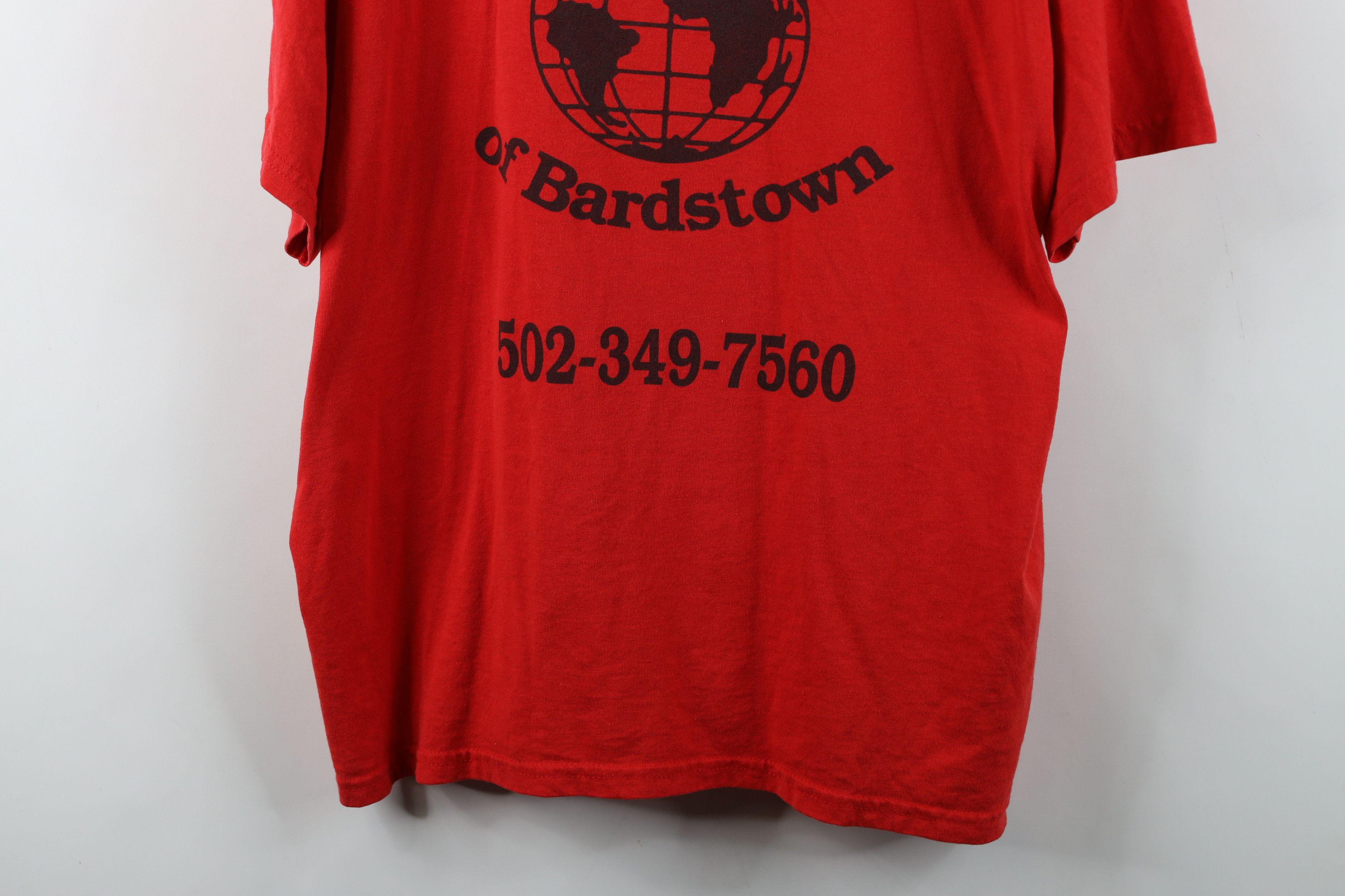 Vintage Vintage Y2K Streetwear World Bardstown Kentucky T-Shirt Red Size US XL / EU 56 / 4 - 3 Thumbnail
