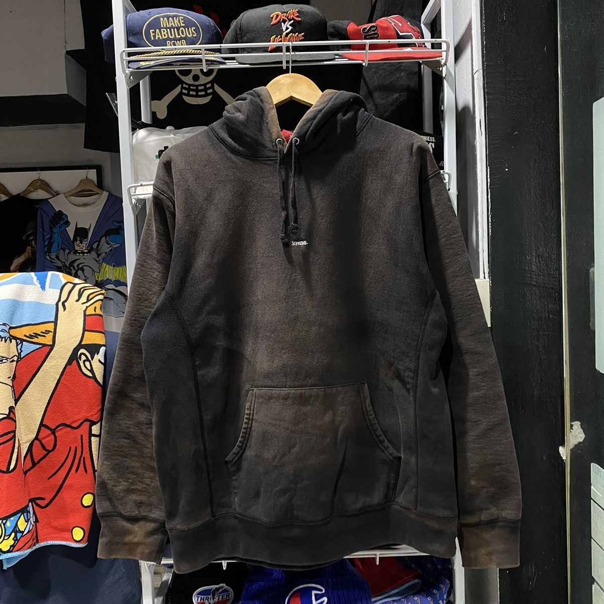 image of Supreme Black Sun Faded Small Logo Hoodie, Men's (Size XL)