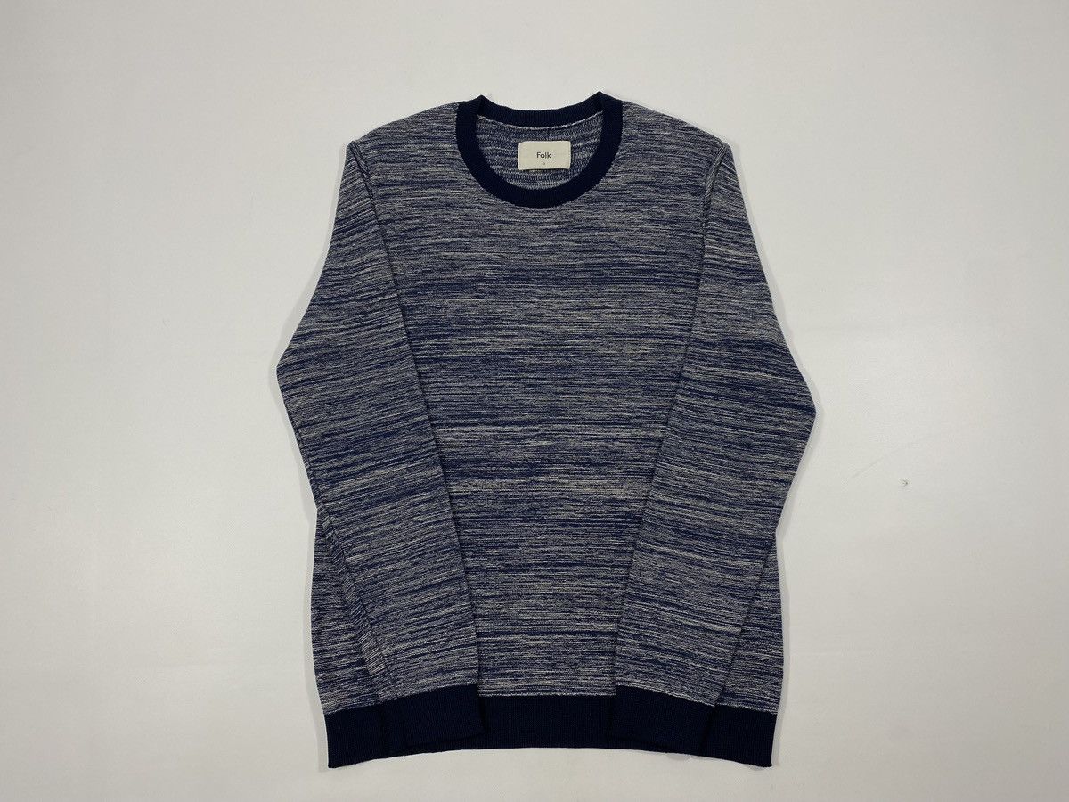 Folk 🔥LASTDROP🔥 Folk Ocean Pattern Cotton Sweater Nylon Ribs Size US M / EU 48-50 / 2 - 13 Thumbnail