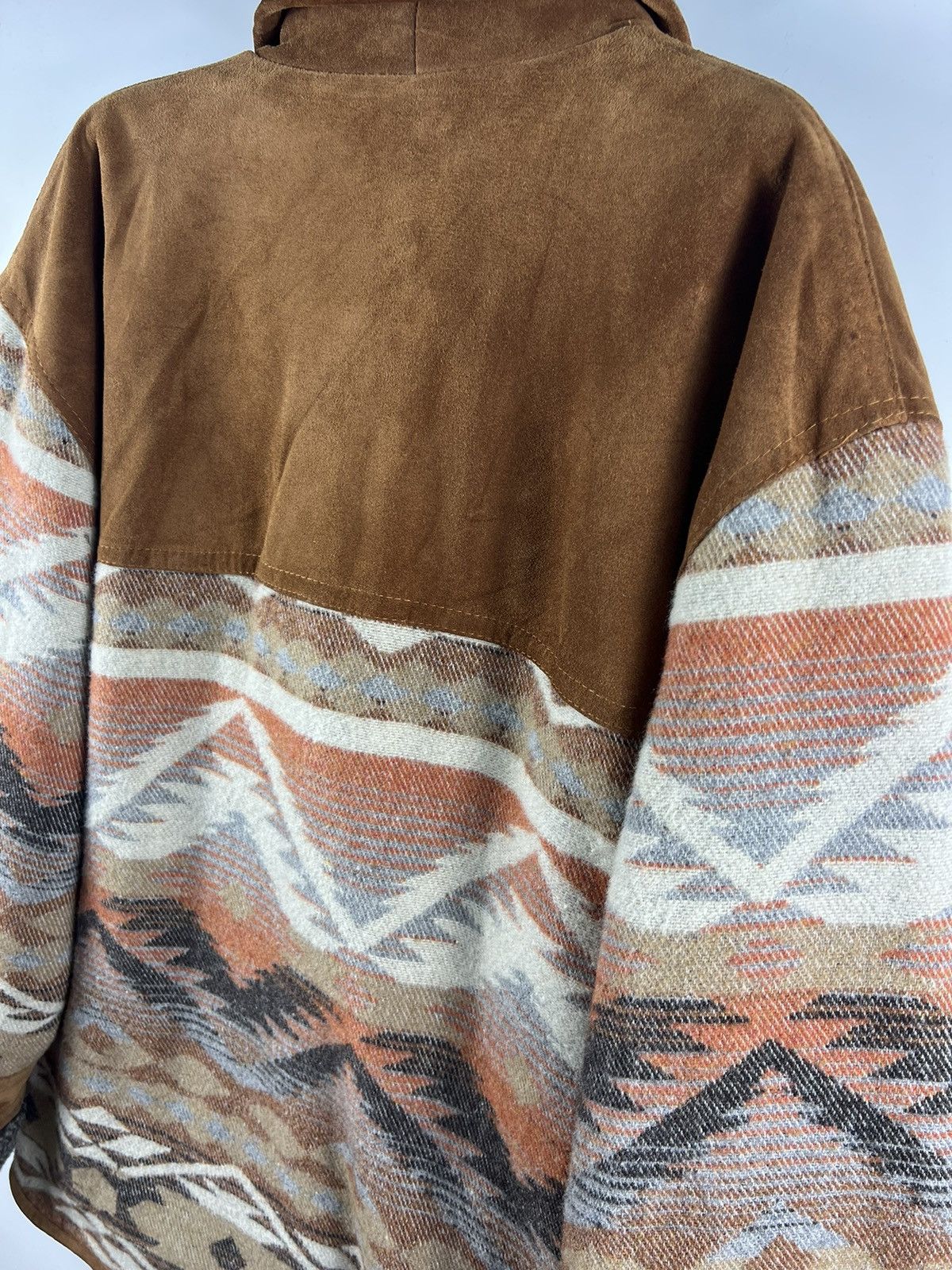 Other 🔥 Leather Part Itali navajo/native design Wool heavy Jacket Size US M / EU 48-50 / 2 - 13 Thumbnail