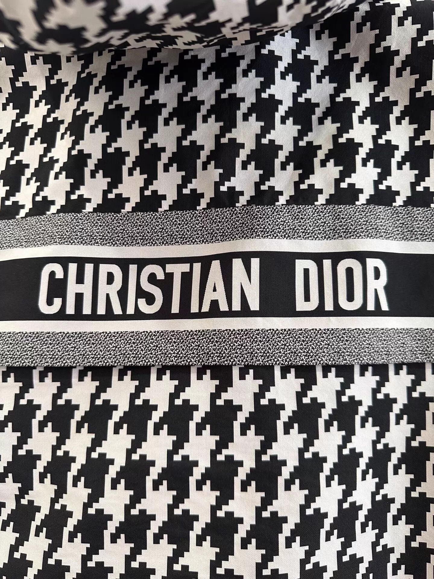Dior Dior hooded zip vest logo wmn blk wht houndstooth M Size M / US 6-8 / IT 42-44 - 5 Thumbnail