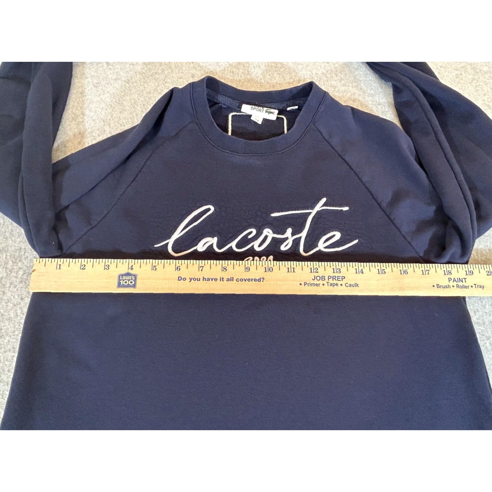 Lacoste Lacoste Sweatshirt Mens XS Blue Miami Open 2021 Tennis Crewneck Preppy Graphic Print Embroidered Logo Pullover Knit Cotton Polyester Spandex Sports Size US XS / EU 42 / 0 - 6 Thumbnail