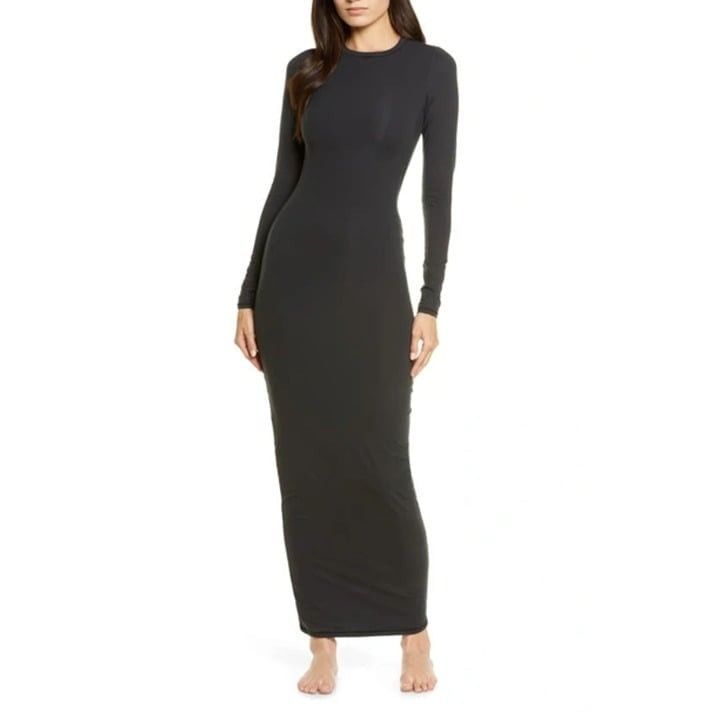 SKIMS Skims Fits Everybody Lace Long Slip Dress in Petal M | Grailed