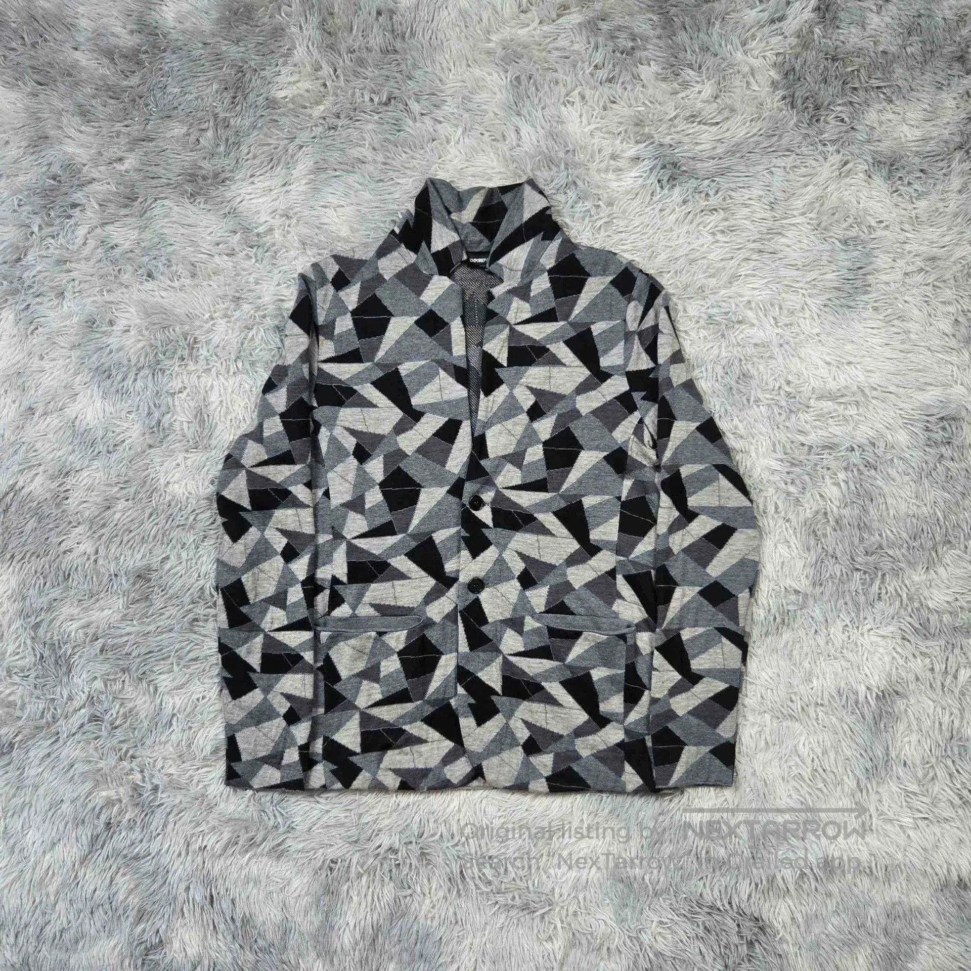 Emporio Armani Emporio Armani Men's Knit Pattern Jacket. Size US M / EU 48-50 / 2 - 1 Thumbnail