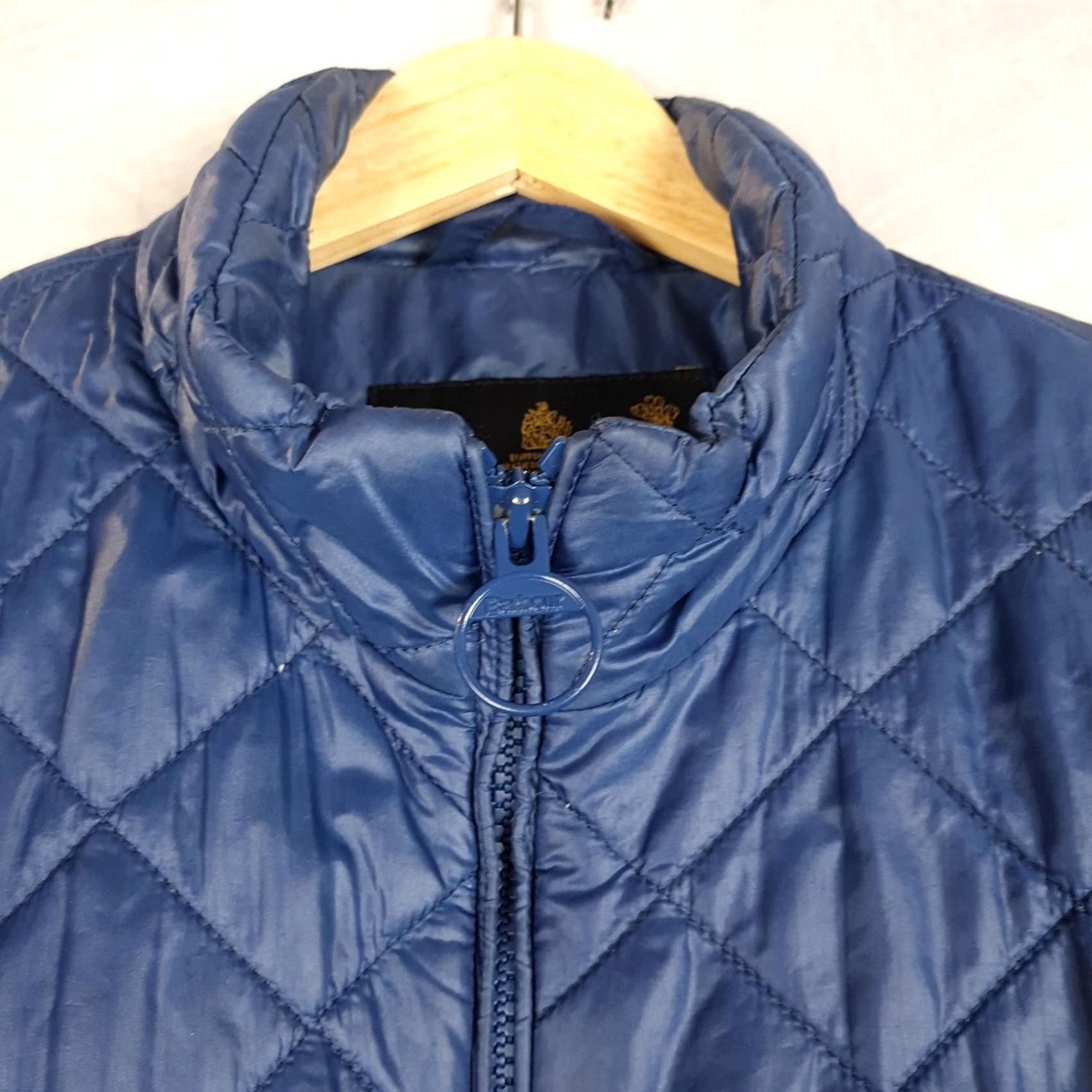 Barbour Barbour Fastback Quilt Jacket Mens Medium Blue Quilted Full Zip Lightweight Size US M / EU 48-50 / 2 - 2 Thumbnail