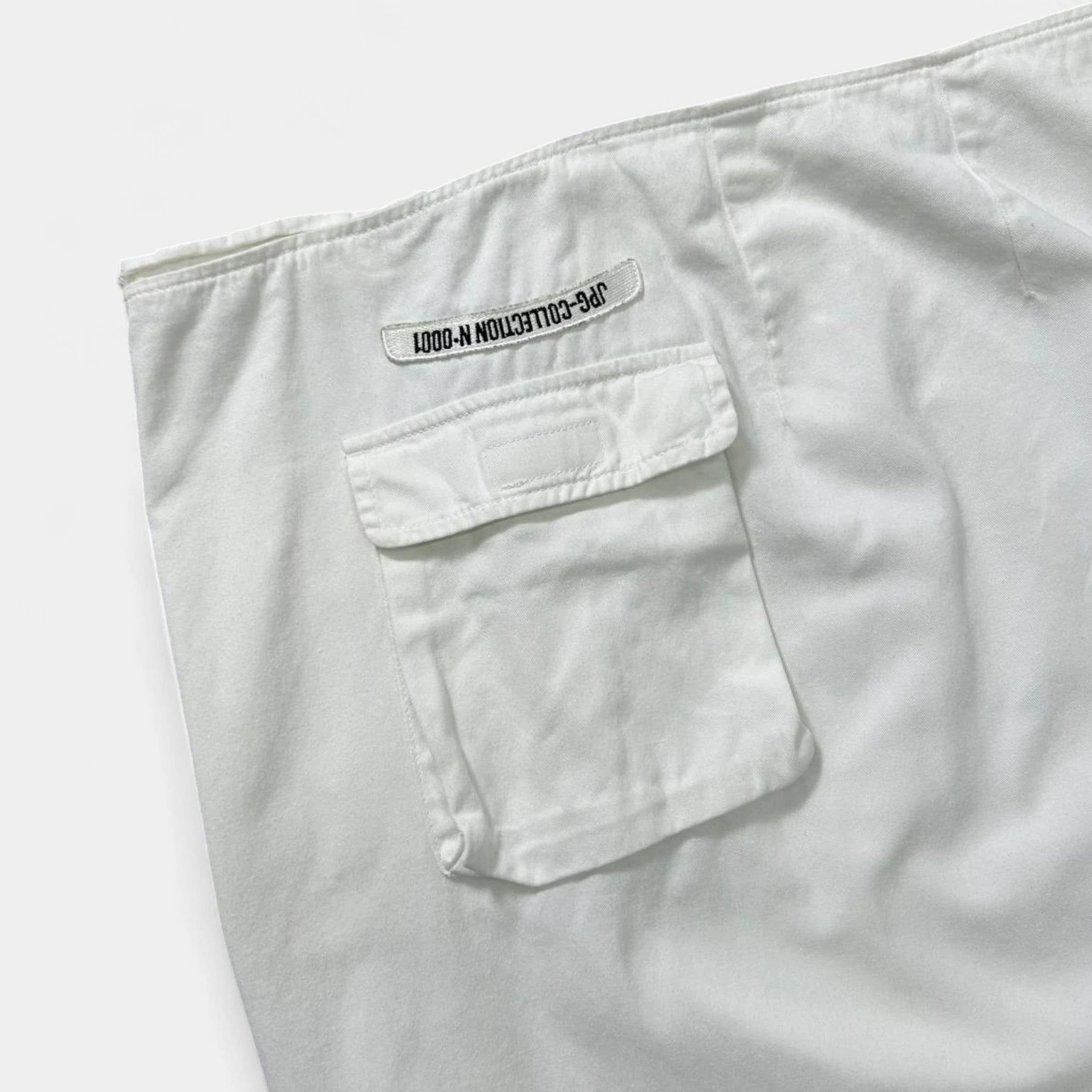Jean Paul Gaultier Jean Paul Gaultier 2000s Cargo White Skirt Size 27" / US 4 / IT 40 - 3 Thumbnail