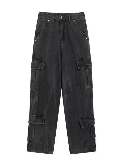 Jean fade punk cargo distressed jeans Size US 32 / EU 48 - 4 Thumbnail