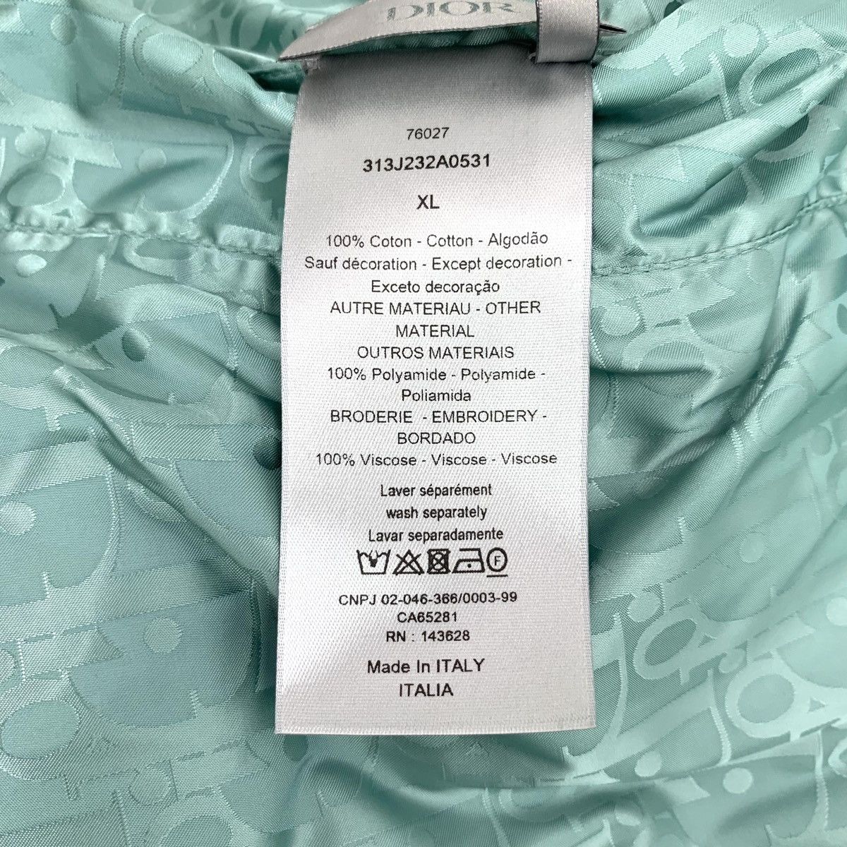 Dior Dior 23 Light Green Logo Cotton Reversible Sweatshirt Size XL / US 12-14 / IT 48-50 - 8 Thumbnail