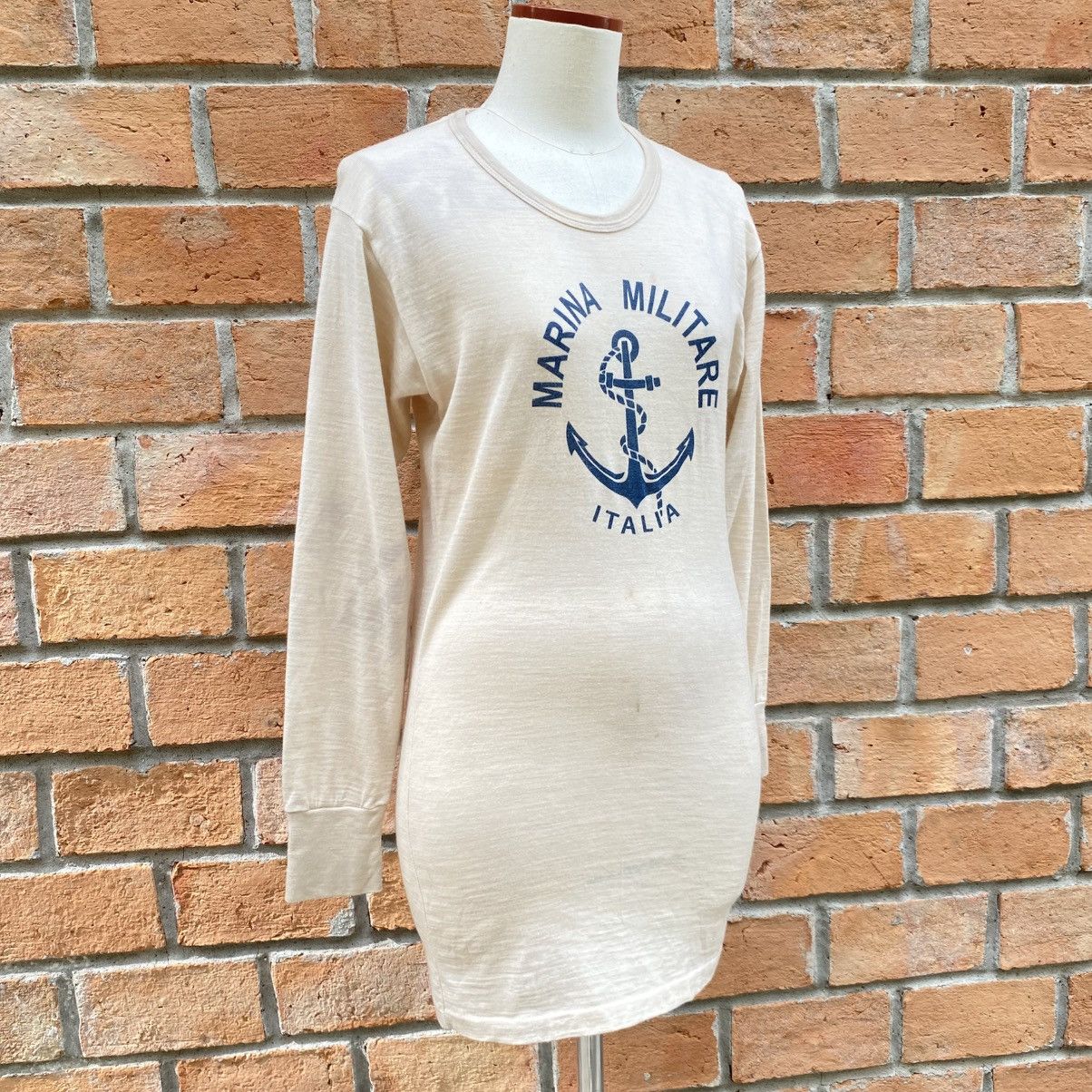 Vintage MARINA LITARE Brown Stretch Knit Logo Dress Long Sleeves Size S / US 4 / IT 40 - 9 Thumbnail
