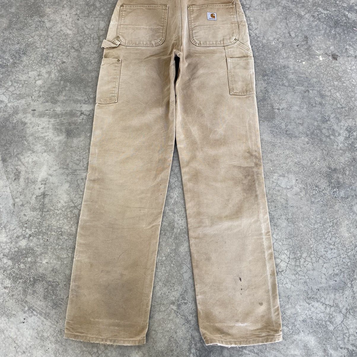 Carhartt Vintage Carhartt Double Knee Faded Tan Carpenter Work Pants Size US 32 / EU 48 - 15 Thumbnail