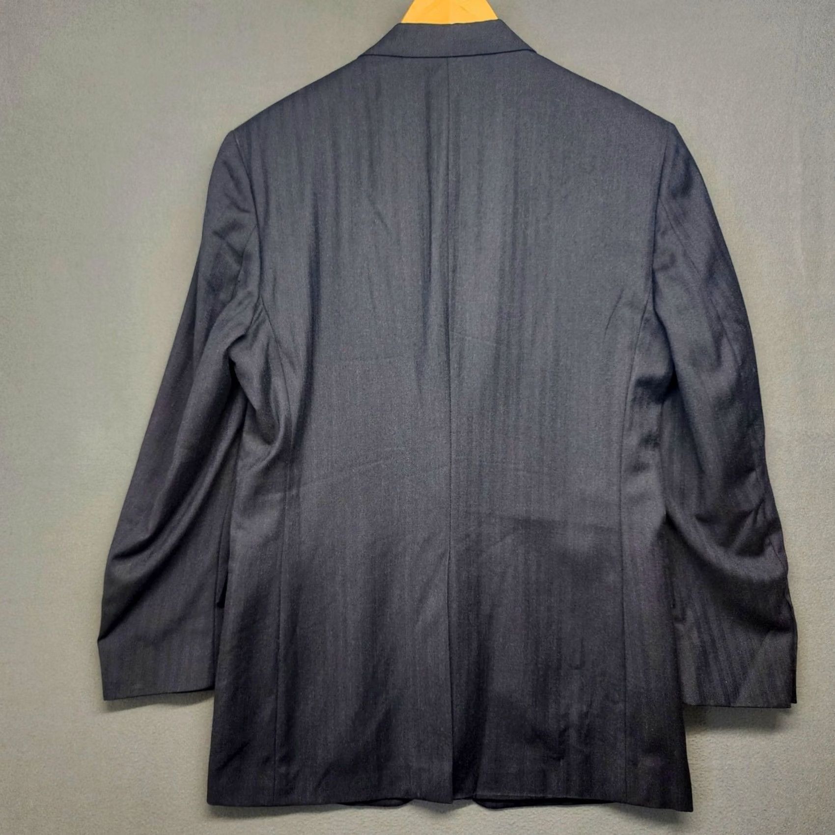 Jos. A. Bank Jos A. Bank Mens Suit Gordon Jacket 40L Pants 34x30 Pleated Navy Blue 100% Wool Size 40R - 3 Thumbnail