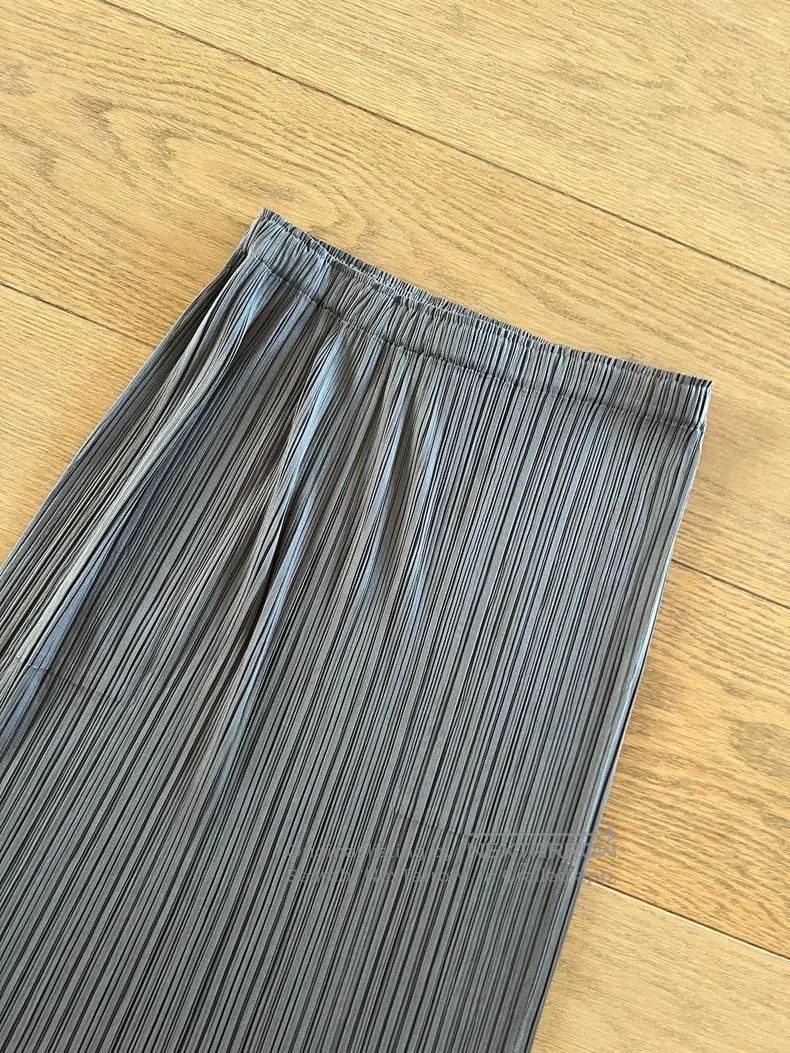 Issey Miyake Issey Miyake Gray Midi Skirt Size 25" / US 0 / IT 36 - 3 Thumbnail