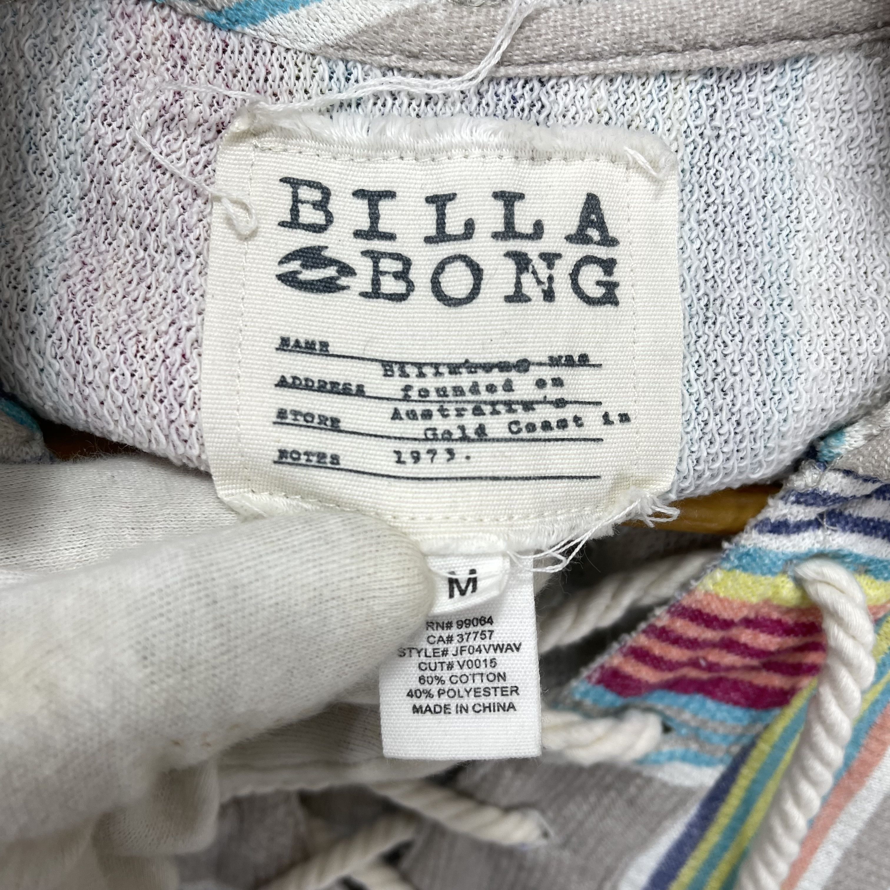 Billabong BILLABONG Nice Design Striped Hoodie #1921/10 Size US M / EU 48-50 / 2 - 6 Thumbnail
