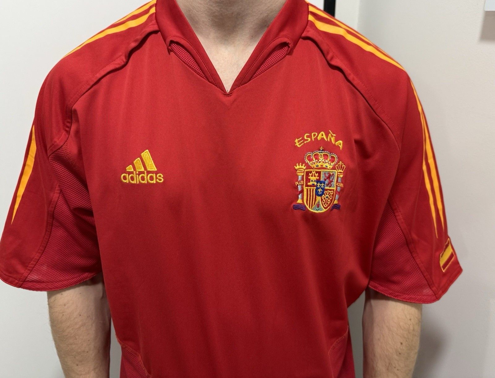 Adidas Spain National 2003 2004 2005 Home Football Soccer Jersey Size US L / EU 52-54 / 3 - 3 Thumbnail